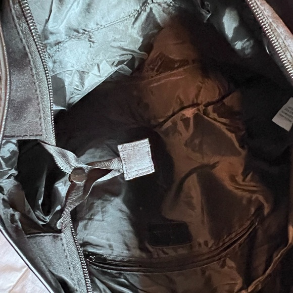 Pampered Chef Black Quilted Tote with Blue Logo - Picture 5 of 5